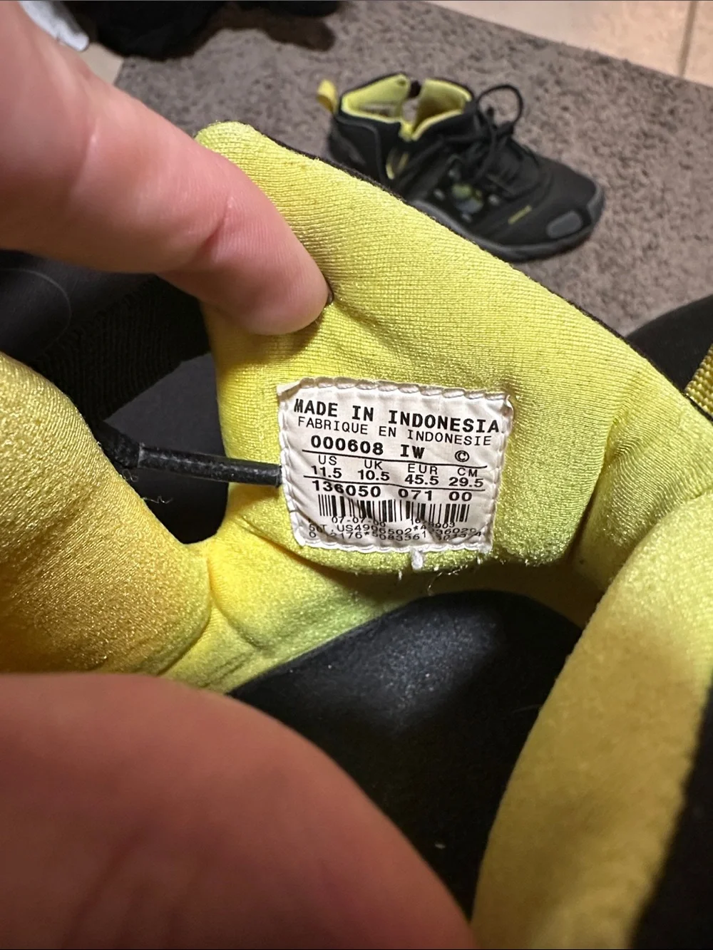 Jordan  Black and Yellow High-Top Sneakers